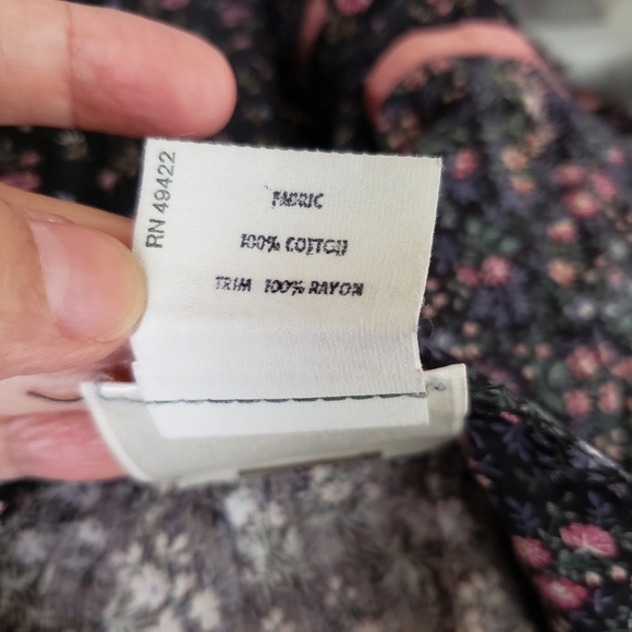 Vintage Gunne Sax Black Floral Print Skirt - Picture 11 of 14